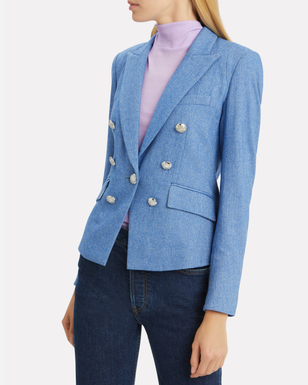Veronica Beard Diego Gray Wool Blend Dickey Jacket size 4