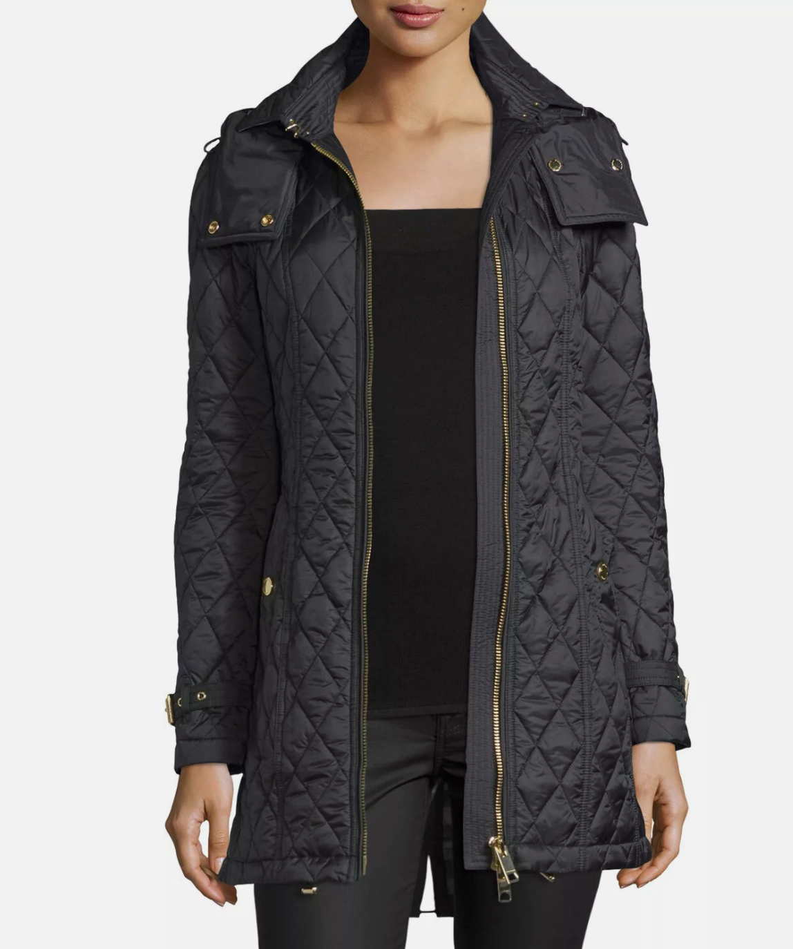 Burberry Nova Check Bellbridge Quilted Coat size S
