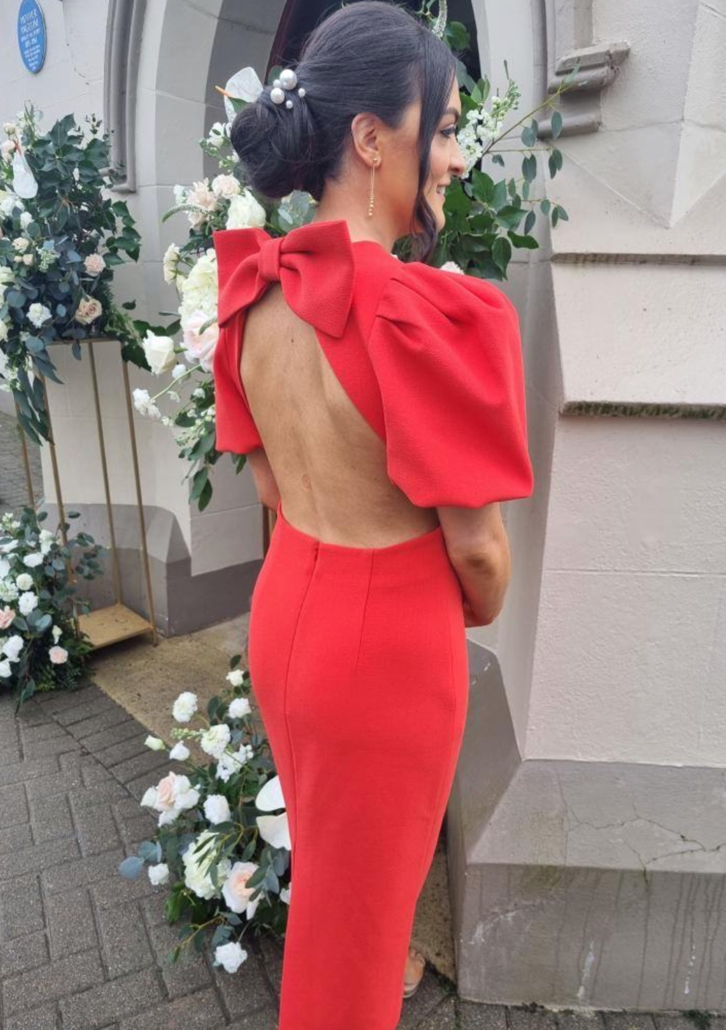 Rebecca Vallance Ally Bow Cut Out Dress size 10