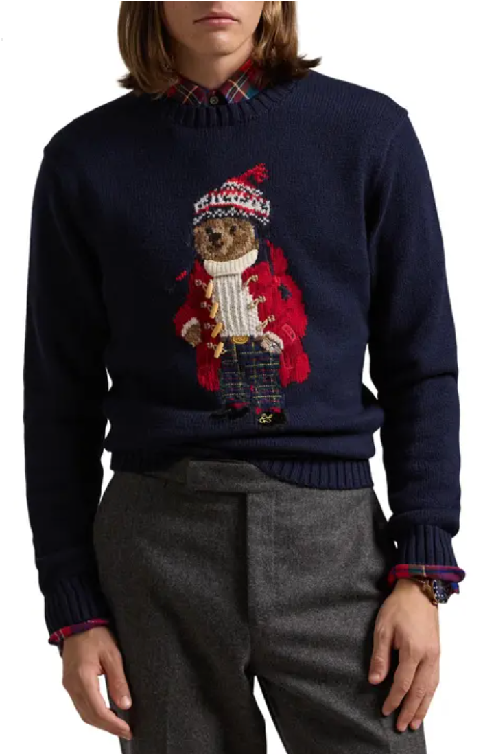 Polo Ralph Lauren Winter Bear Sweater size S MEN'S