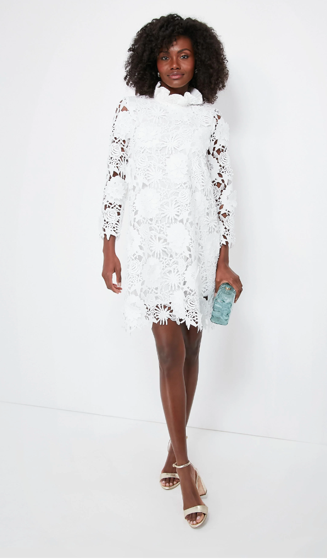 Tuckernuck Blanc Guipure Lace Daphne Dress size S