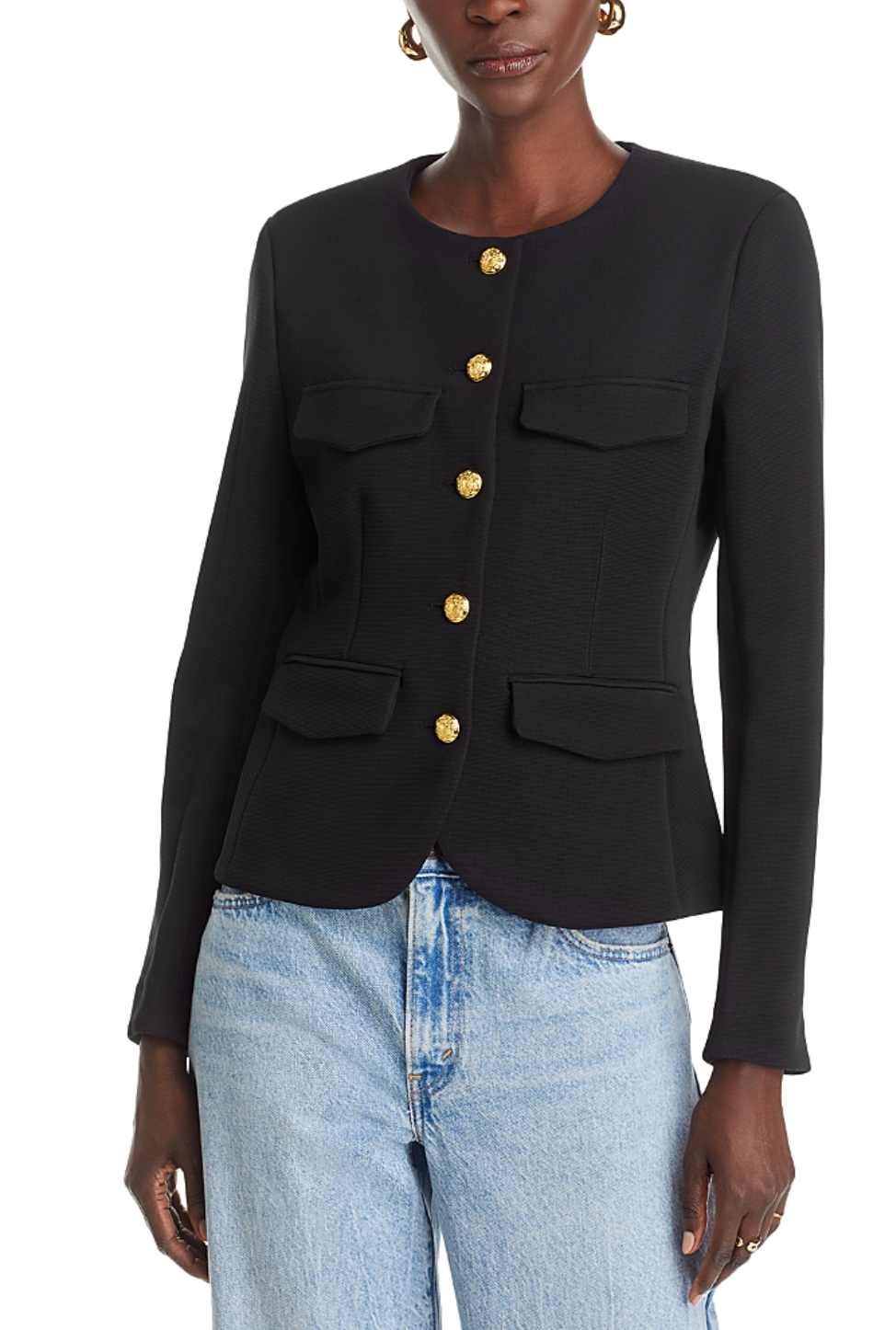 Veronica Beard Kensington Knit Jacket Black size M
