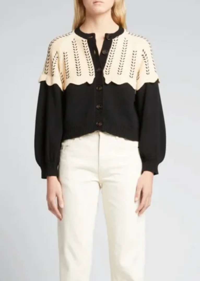 The Great The Scallop Sophomore Cardigan size XS