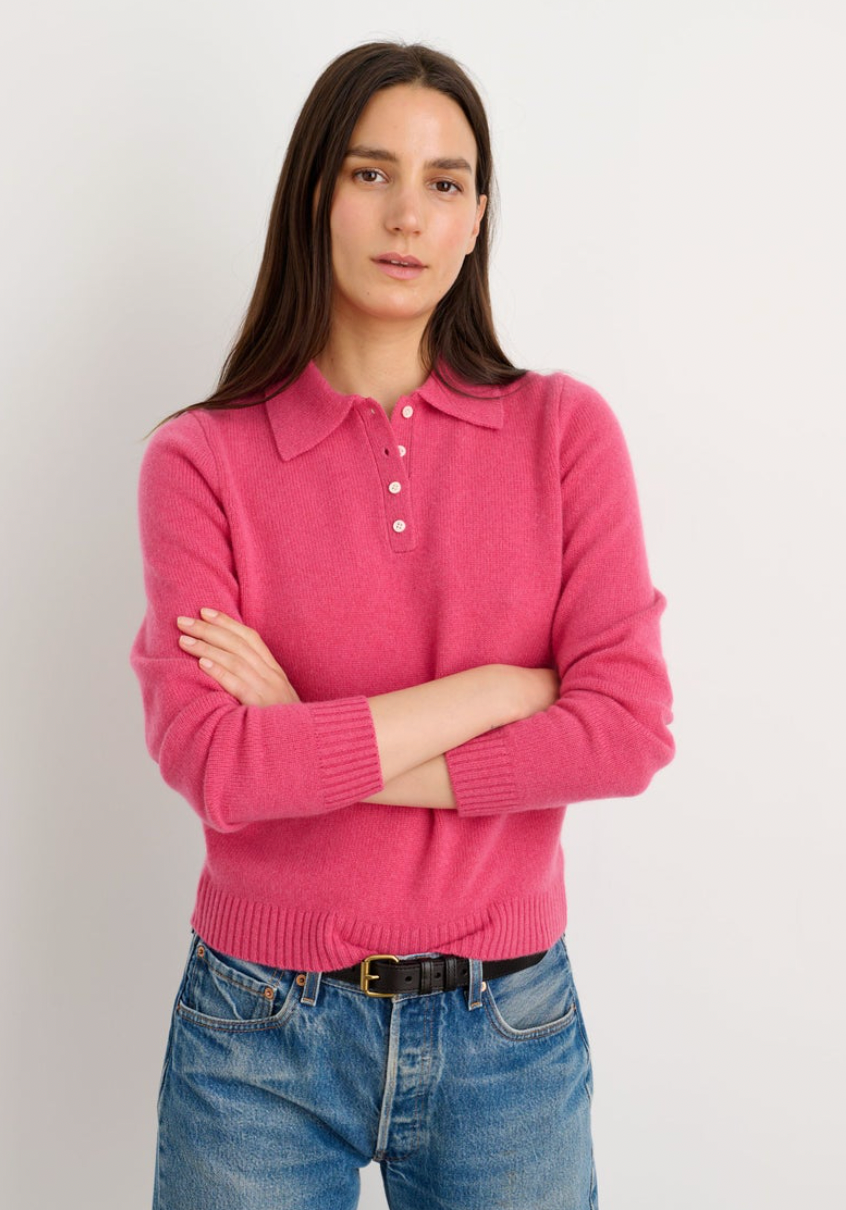 Alex Mill Alice Polo Cashmere Sweater size S