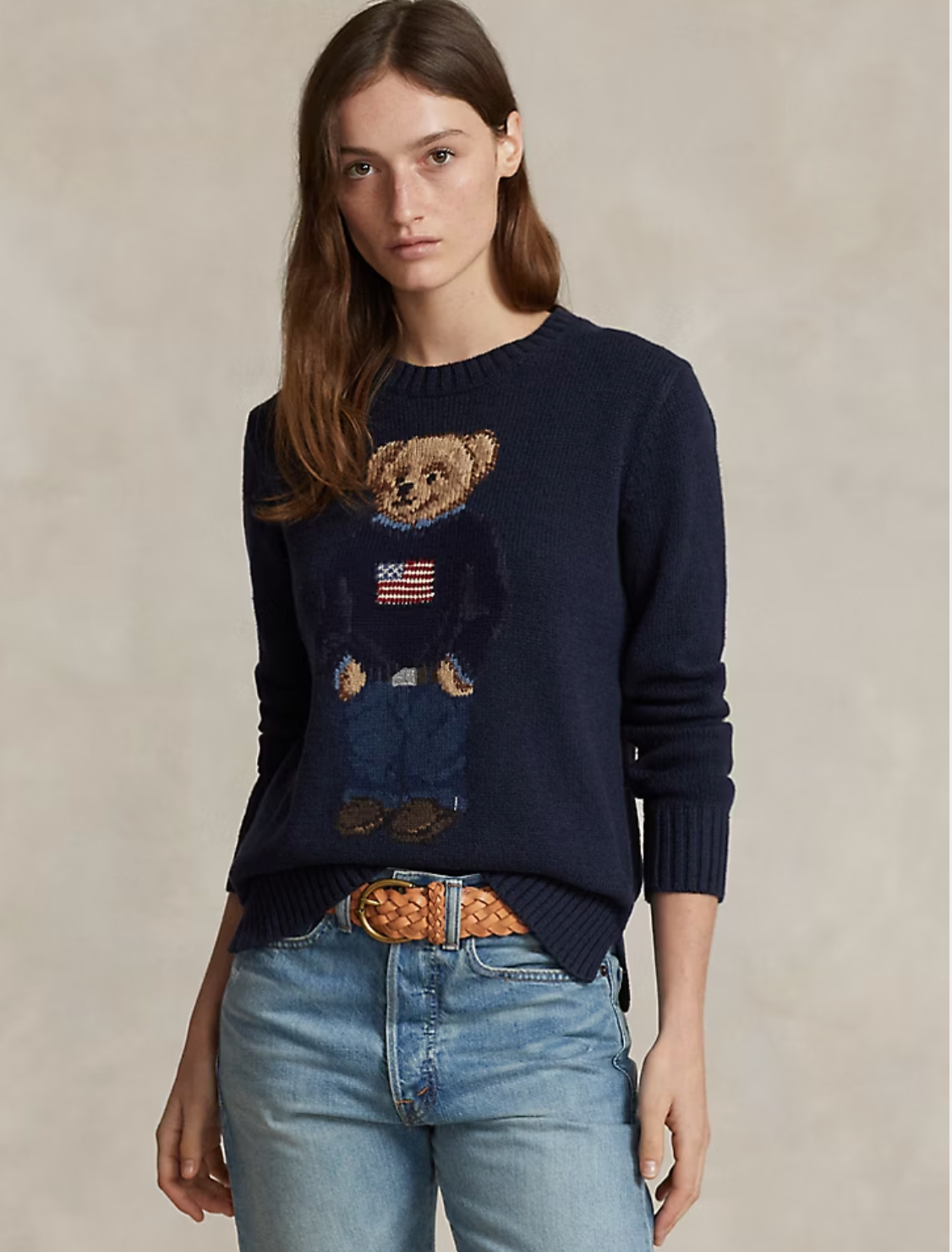 Polo Ralph Lauren Bear Flag Sweater size XS