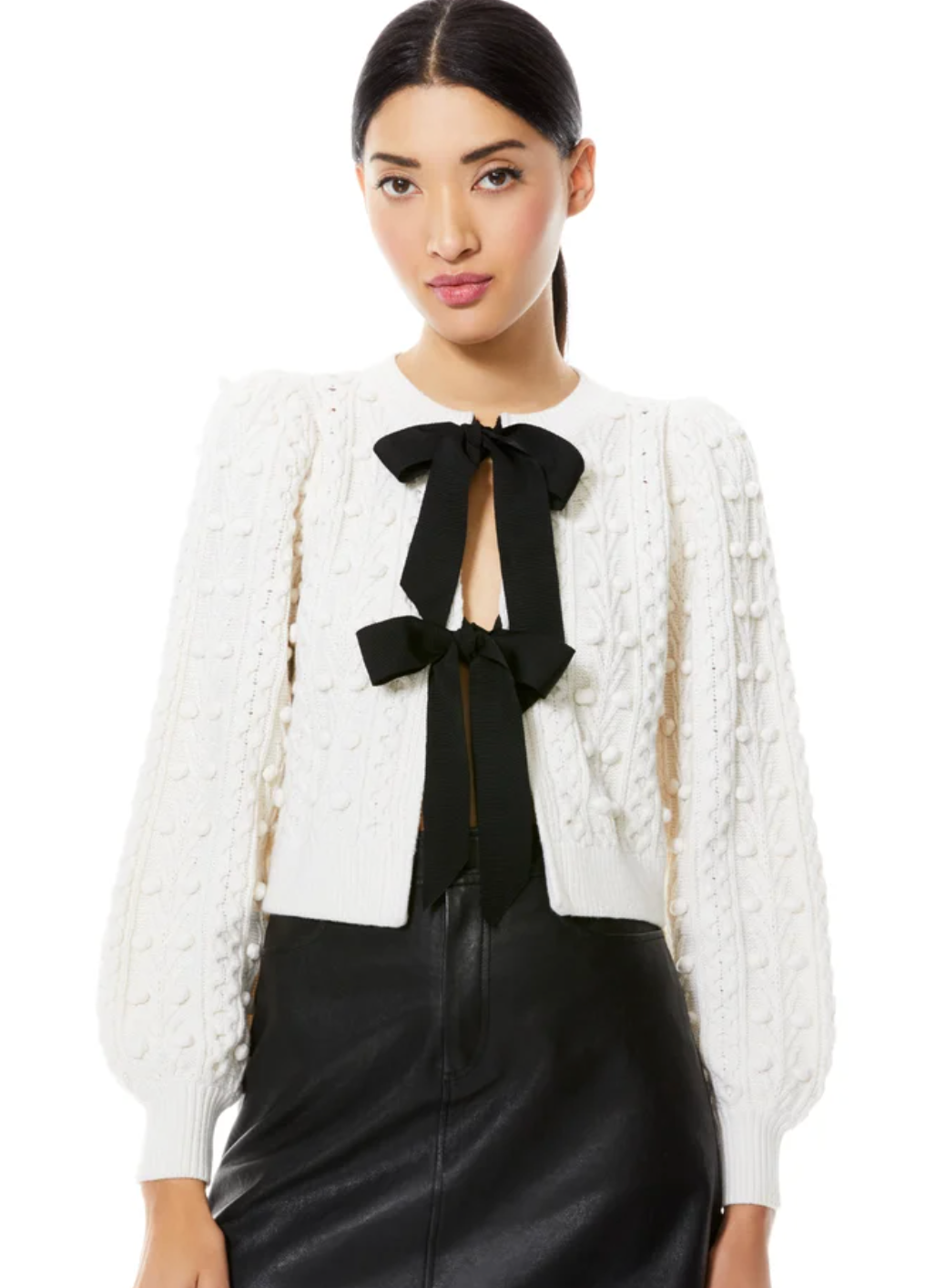 Alice and Olivia Kitty Bows Cardigan size XS