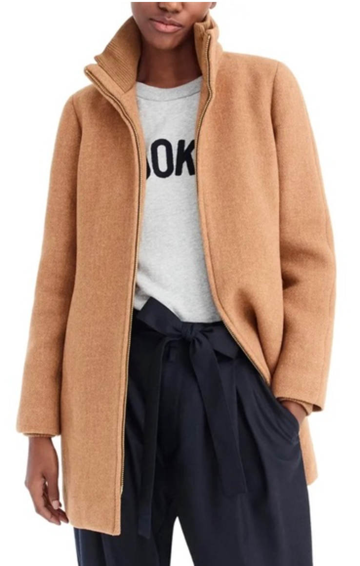 J. Crew Lodge Coat in Italian Stadium Cloth size 8