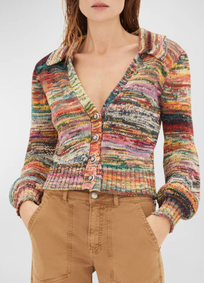 Veronica Beard Damaris Collared Cardigan size L