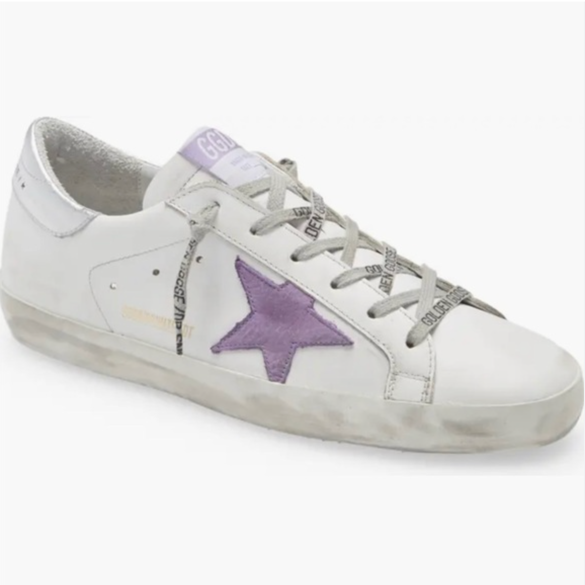 Golden Goose Super Star classic White Lavender Sneakers size 38