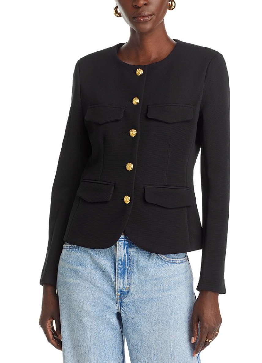 Veronica Beard Kensington Black Knit Jacket size S