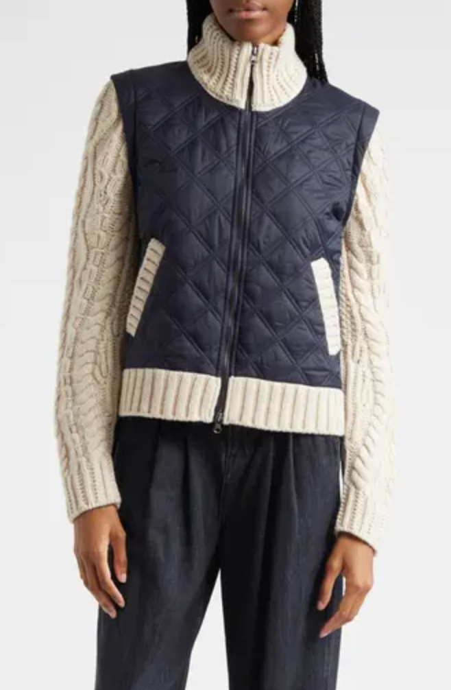 Veronica Beard Petra Mixed Media Jacket size S