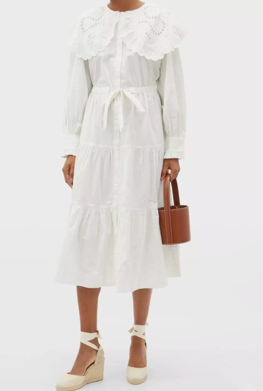 Sea New York Marina Broderie Anglaise Collar Dress size 4