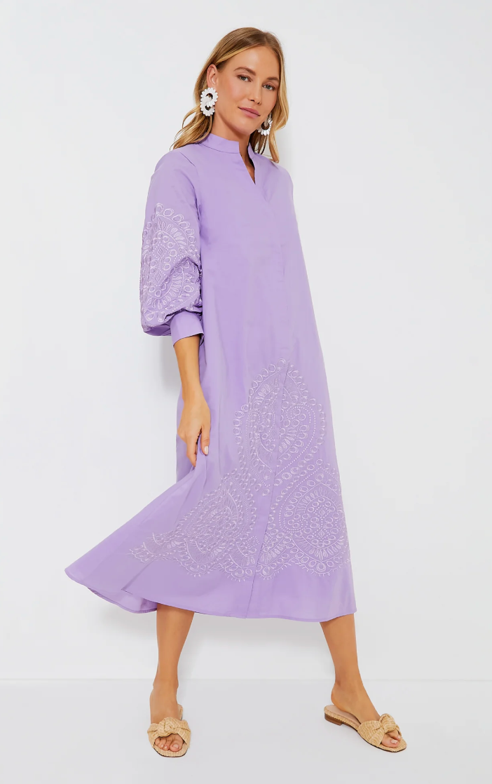Hyacinth House Embroidered Wisteria Caftan Dress size XL