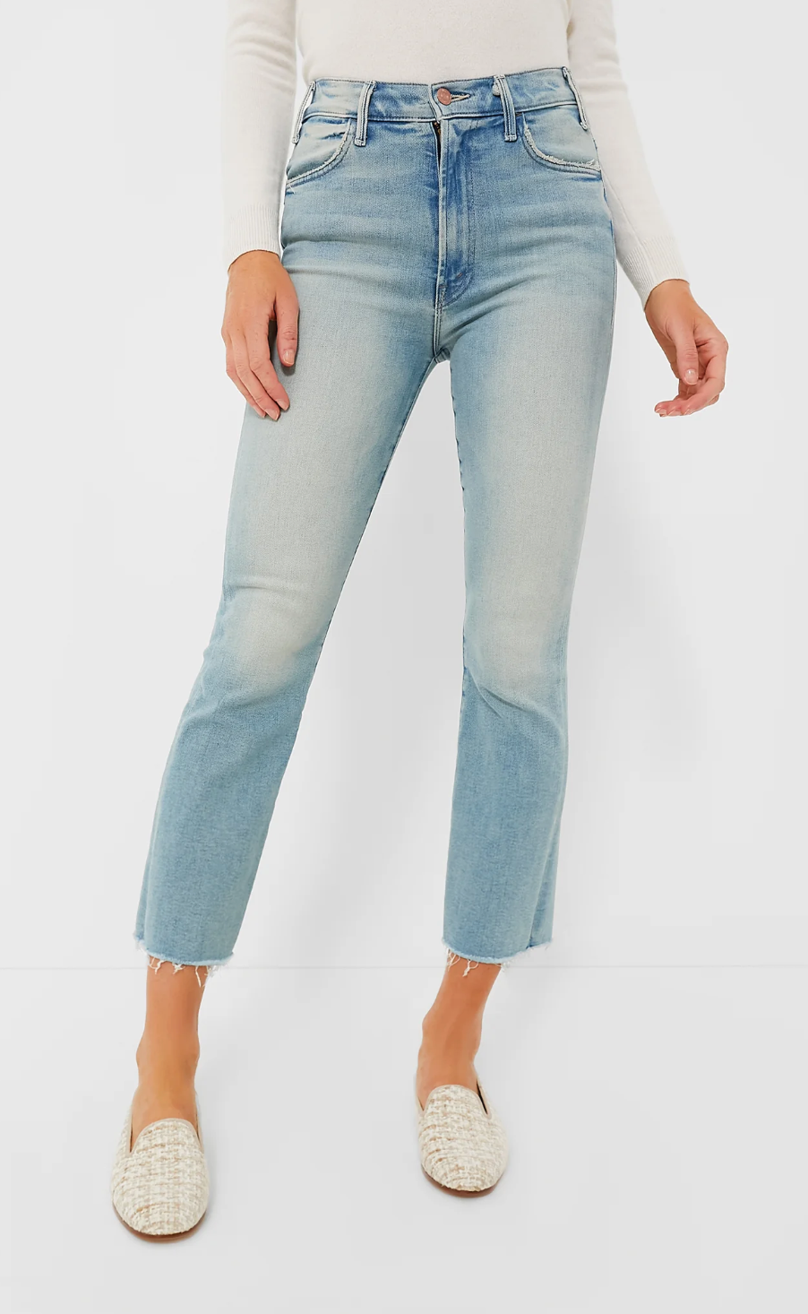 Mother The Hustler Ankle Fray Jeans size 23