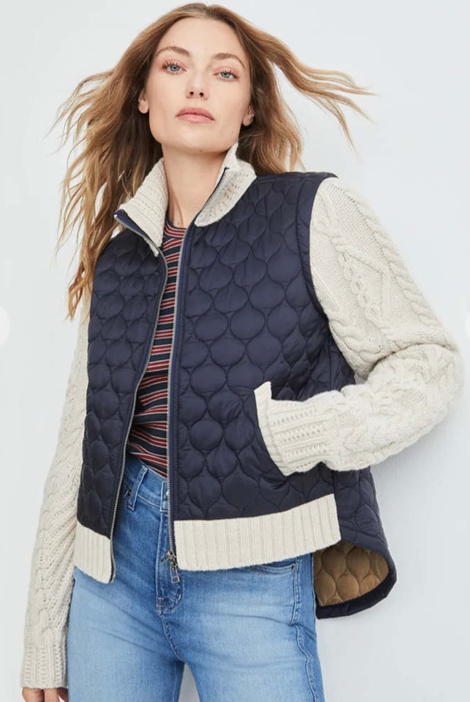 Veronica Beard Patra Mixed Media Jacket size XL