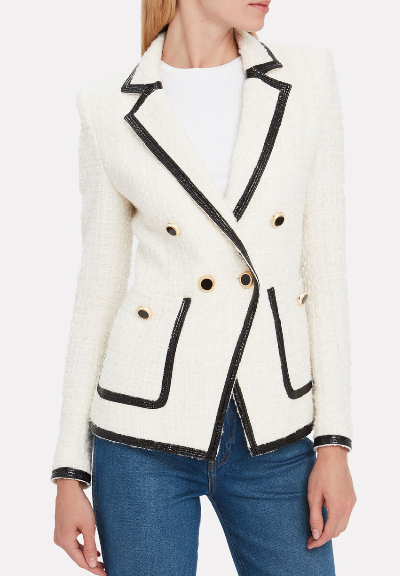 Veronica Beard Cato Tweed Dickey Blazer Jacket size 6