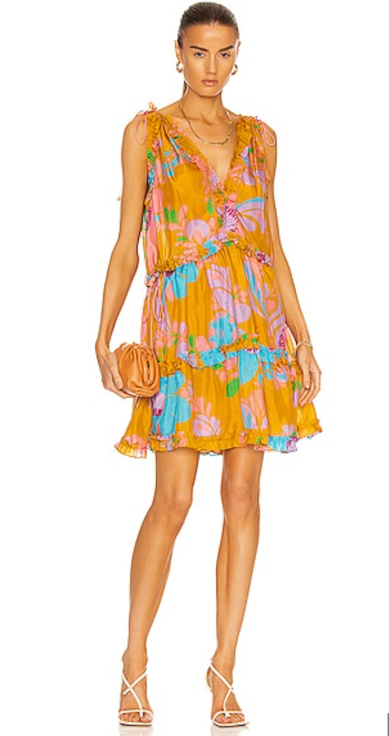 Zimmermann Teddy Draw Frill Mini Dress size US 6