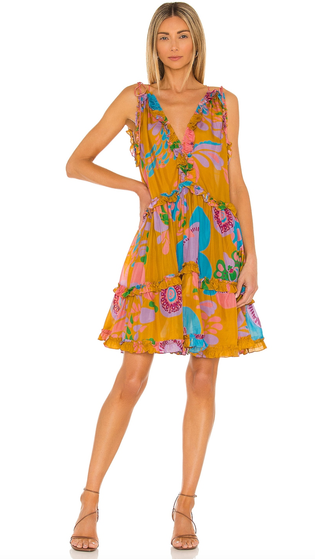 Zimmermann Teddy Draw Frill Mini Dress size US 6