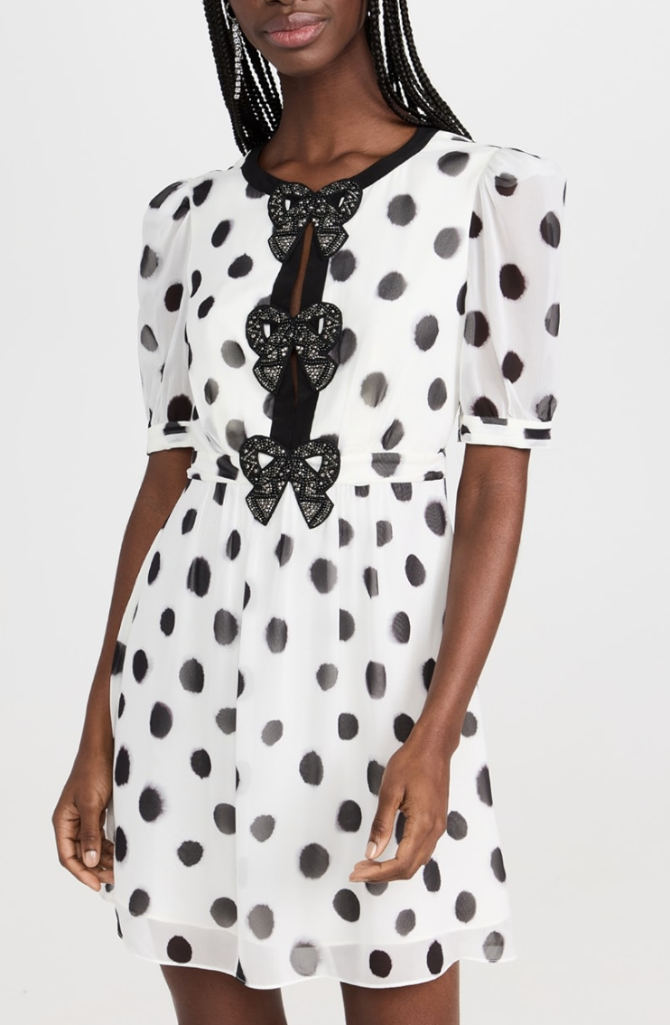 Saloni Jamie Bow Short Dress size 0