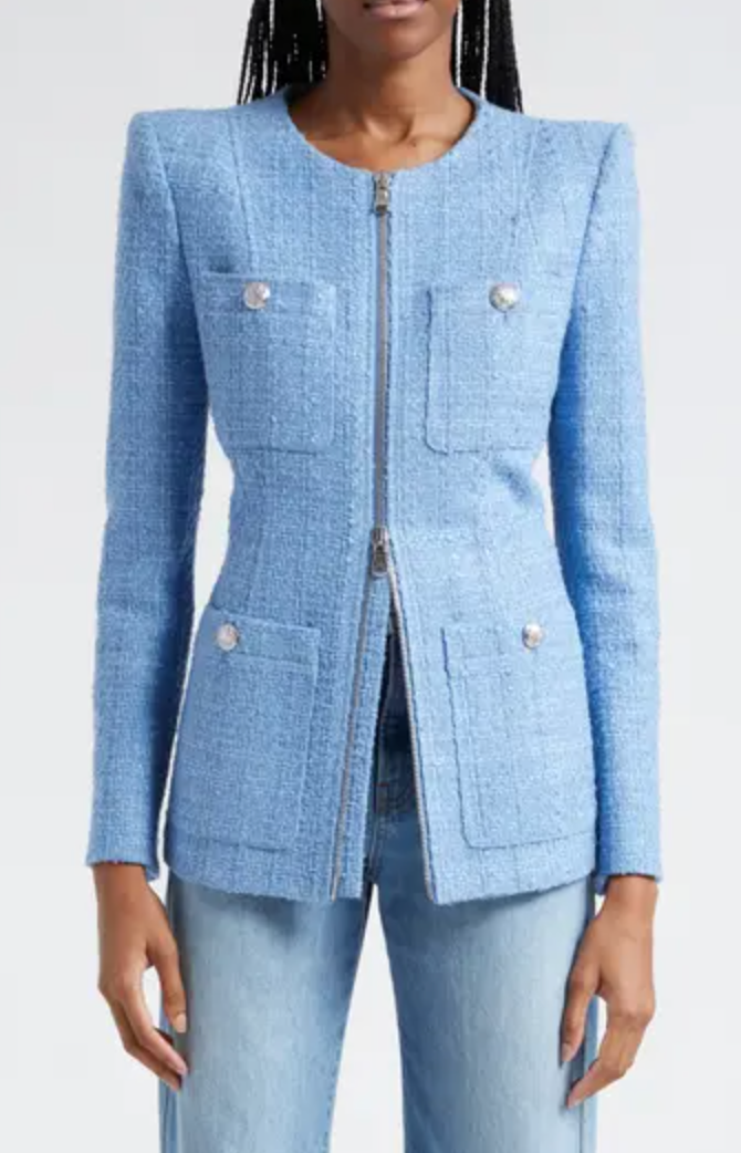 Veronica Beard Agni Dickey Tweed Jacket size 2