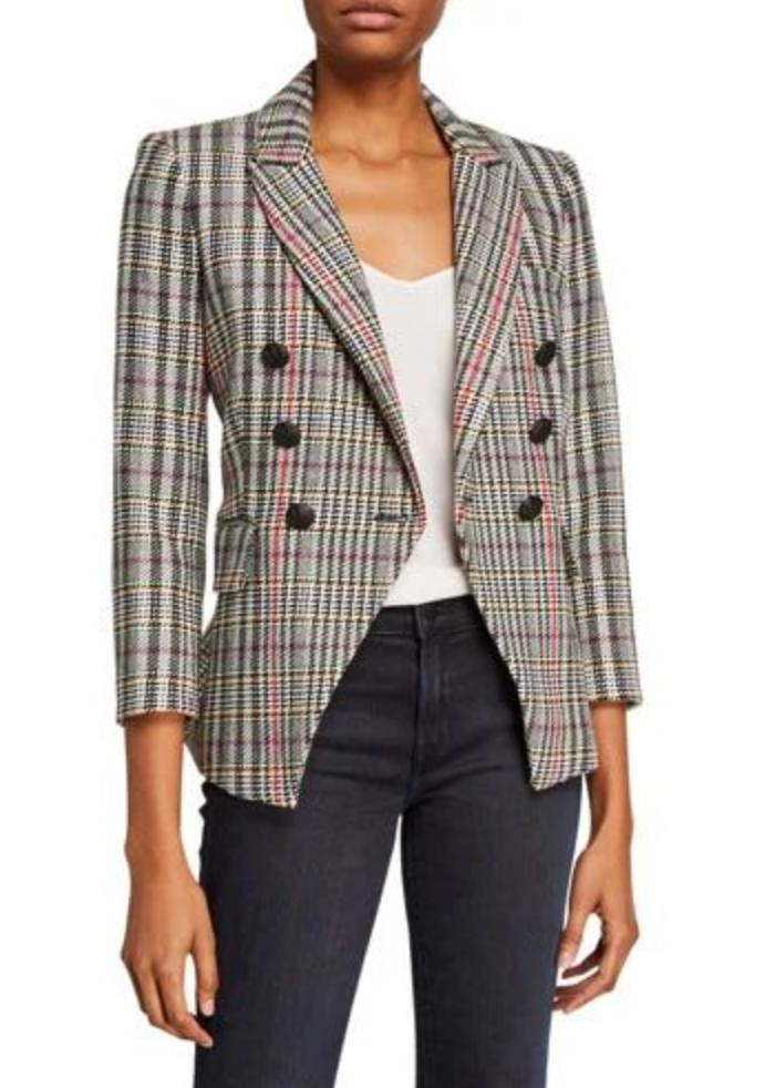 Veronica Beard Empire dickey Houndstooth Blazer Jacket size 6