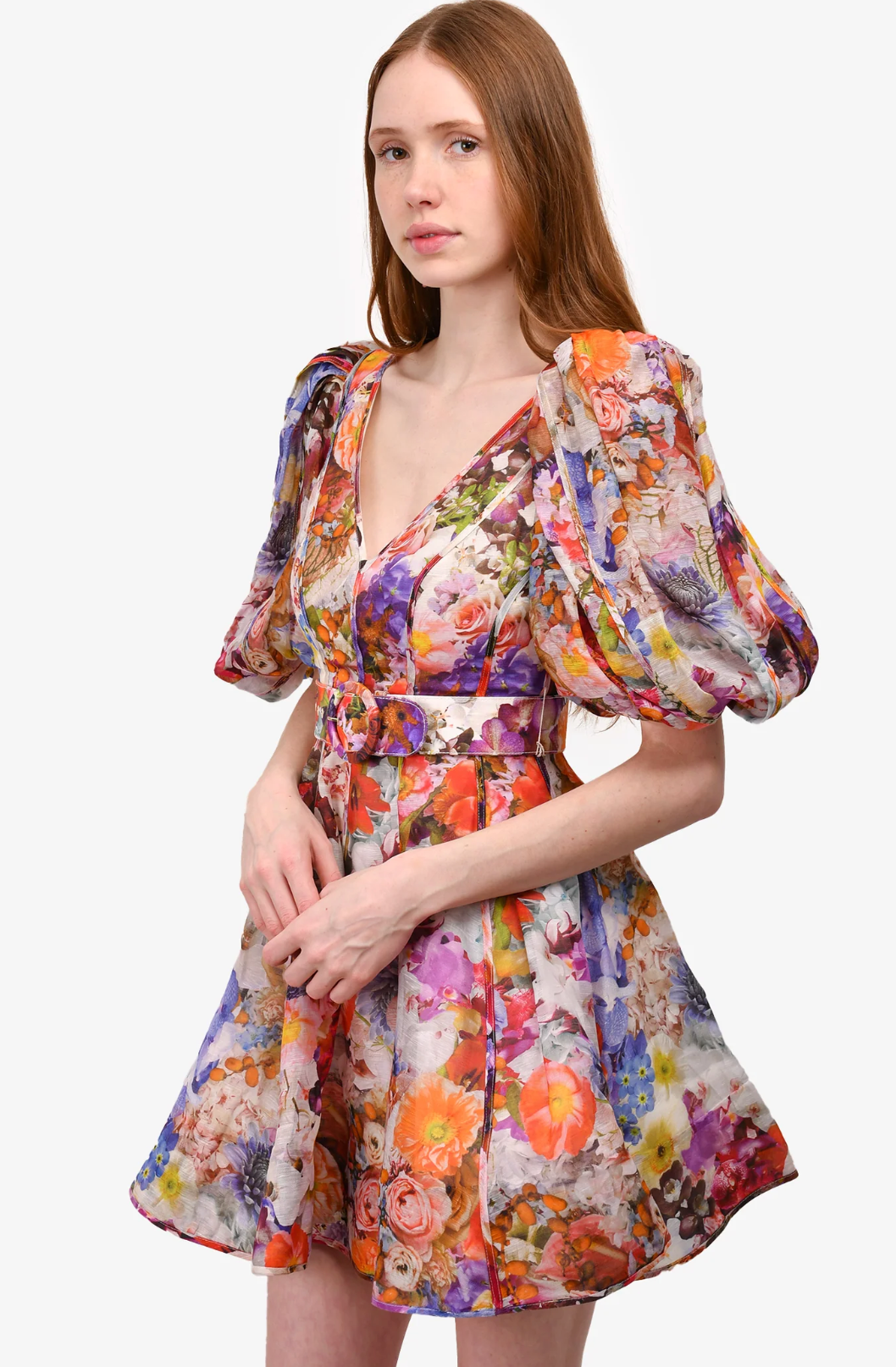 Zimmermann Prima Balloon Sleeve Mini Dress size 10