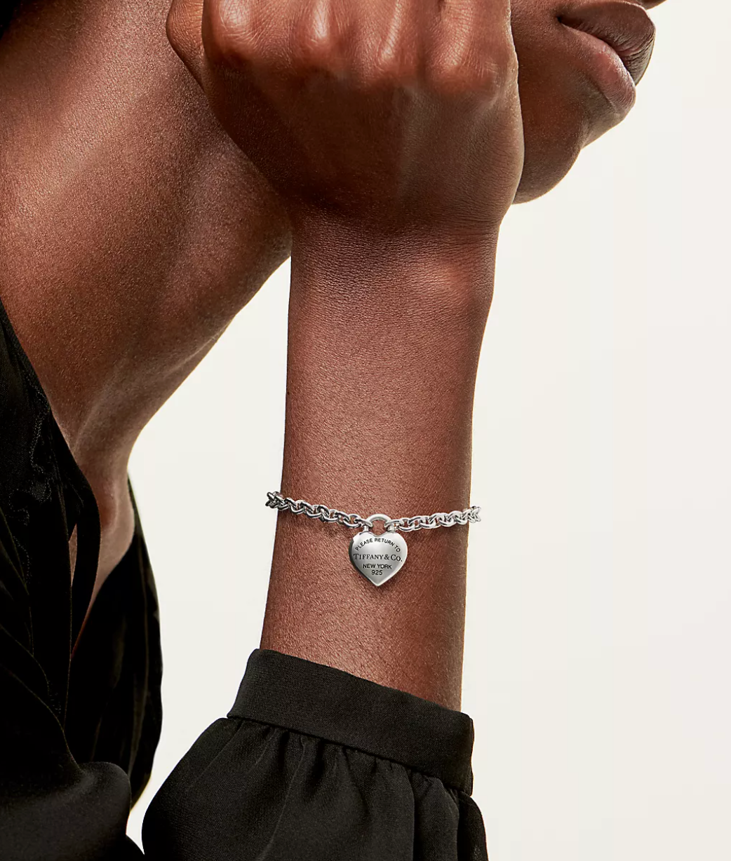 Tiffany and Co. Full Heart Toggle Bracelet in Sterling Silver