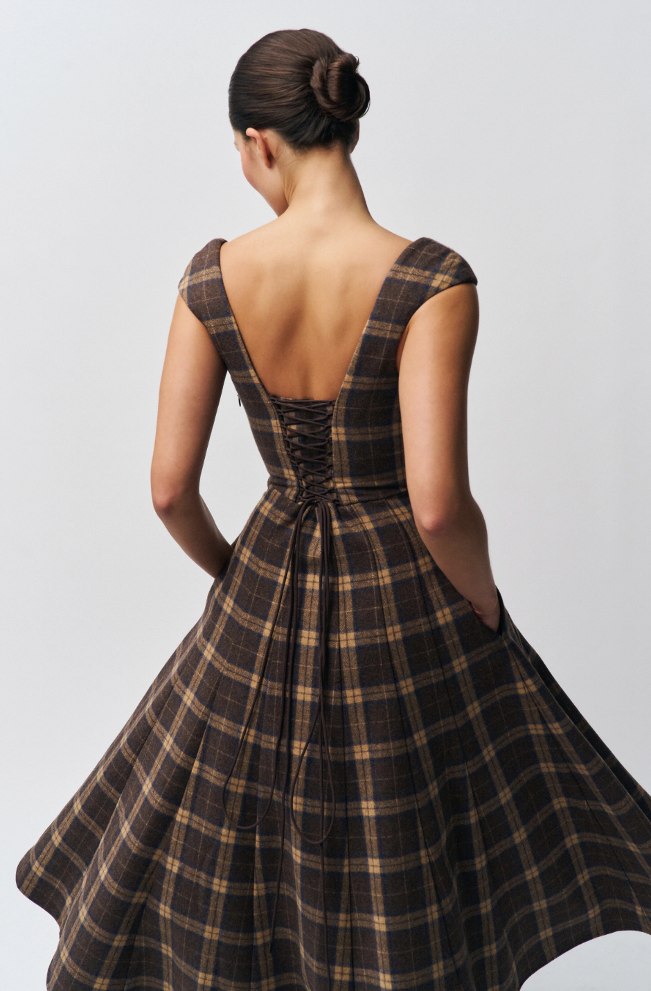 Guizio Leila Tartan Dress size S