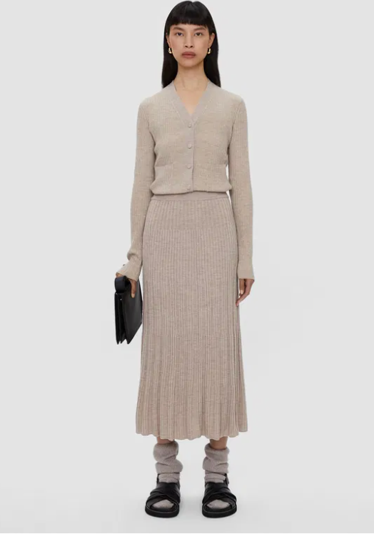 Joseph Merinos Rib Midi Skirt size XS