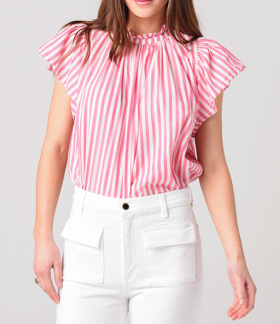 Trovata Birds of Paradis Carla High Neck Shirt size S