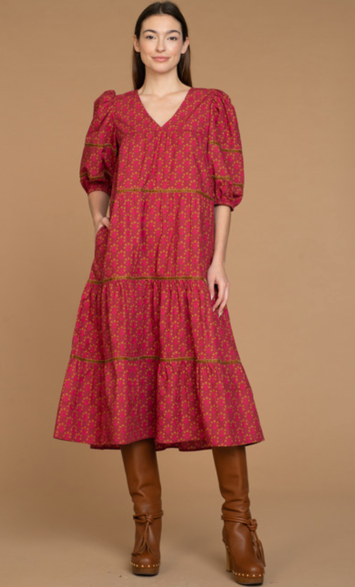 Olivia James Georgia Dress Indian Bloom size L