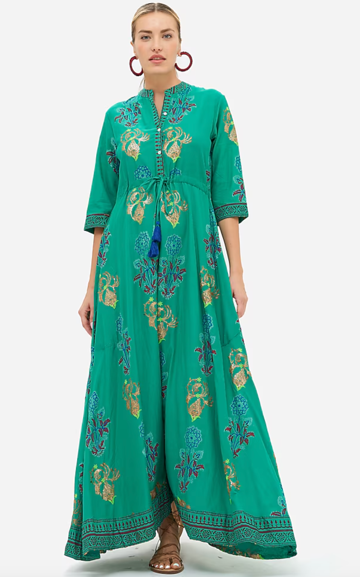 Oliphant Cinched Embellished Dress size M