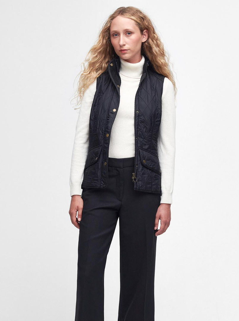 Barbour Cavalry Gilet Vest Navy Blue size 14