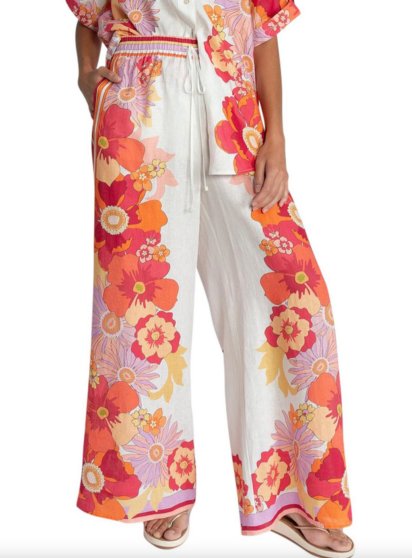 Alemais Calista Track Linen Pants size