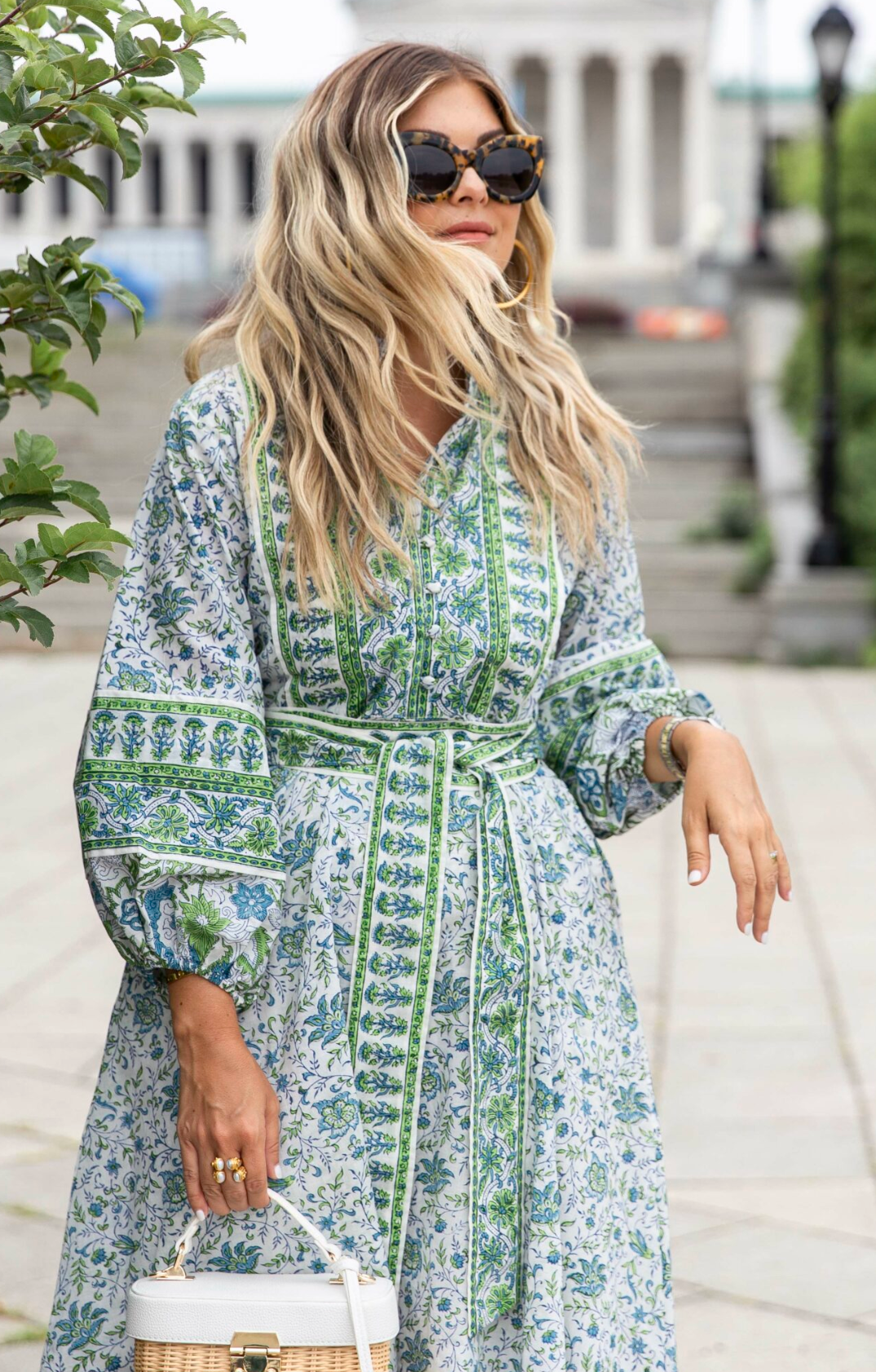 Sue Sartor Flounce Maxi Dress size XL