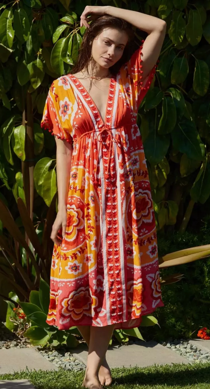 Farm Rio Maxi Cover Up Dress size M