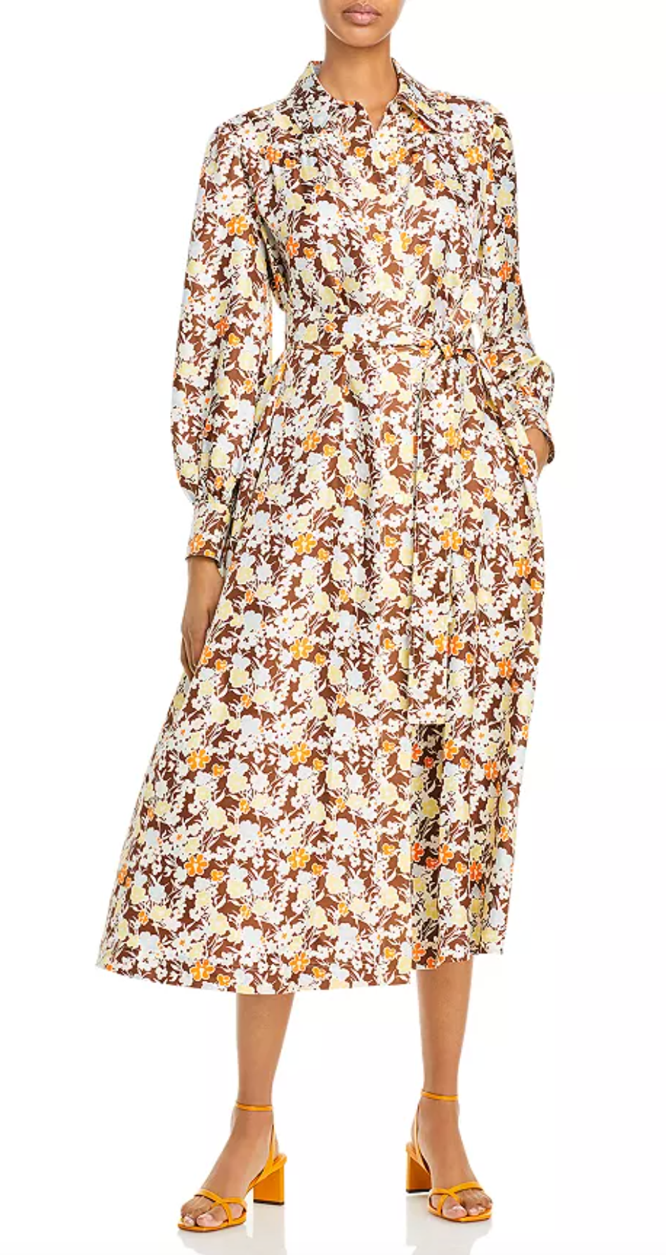 Tory Burch Artist Silk Midi Dress size 6