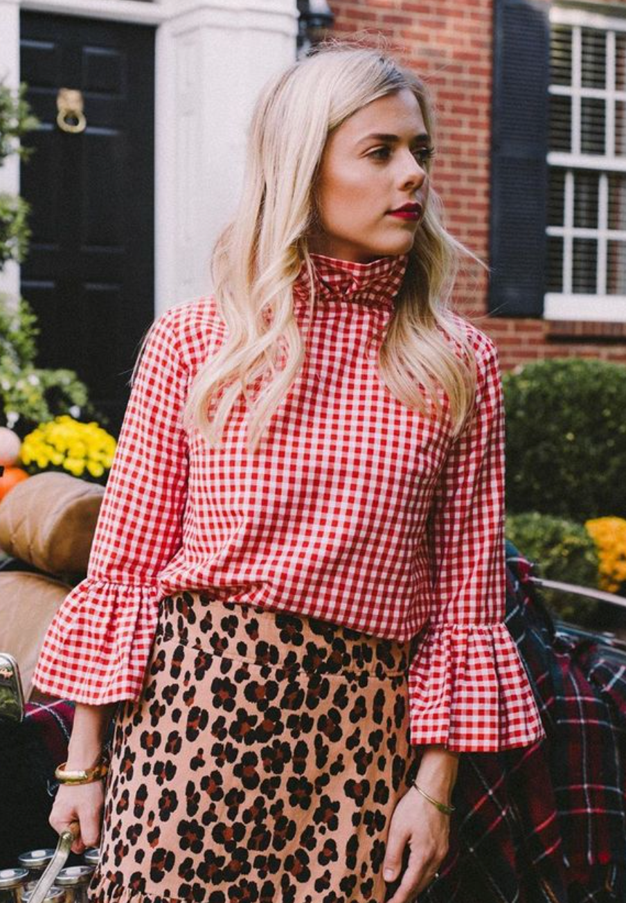 Elizabeth Wilson Katherine Gingham Top size S