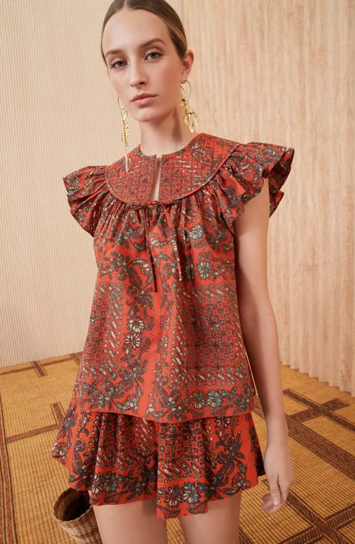 Ulla Johnson Kosta Top in Azure size 0