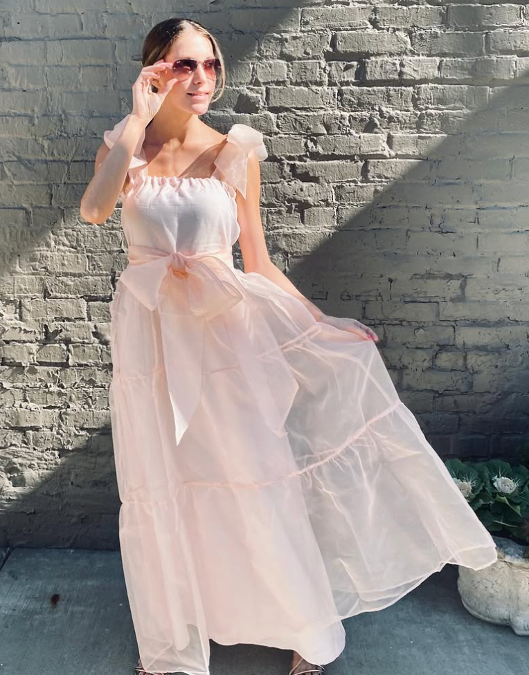 Sue Sartor Annabelle Silk Organza Dress size M