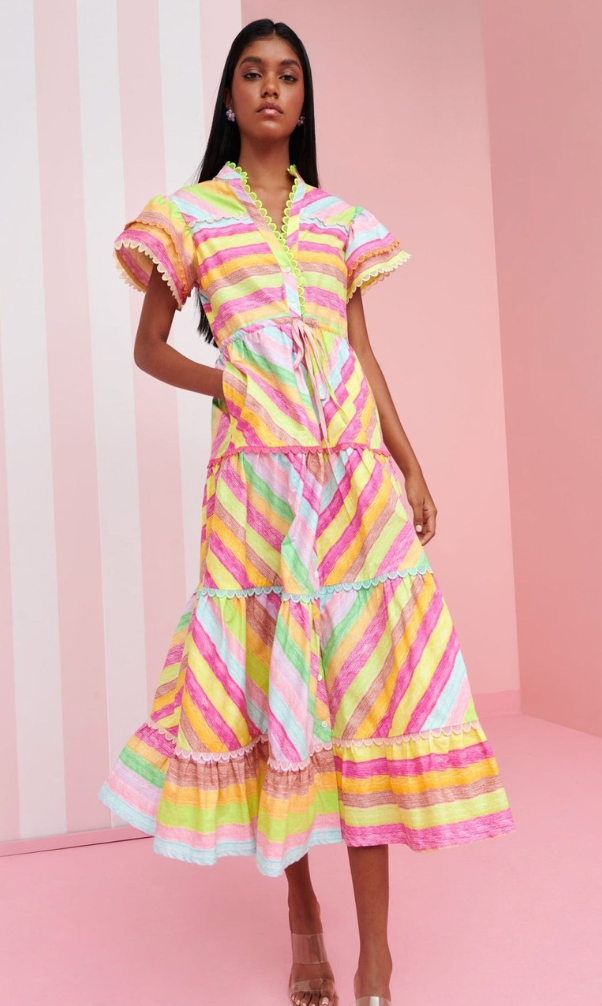 CeliaB Echoes Dress in Multi size S