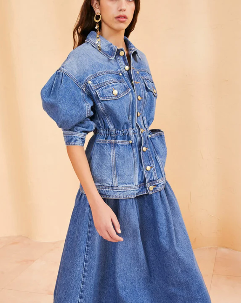 Ulla Johnson Odette Denim Jacket size M