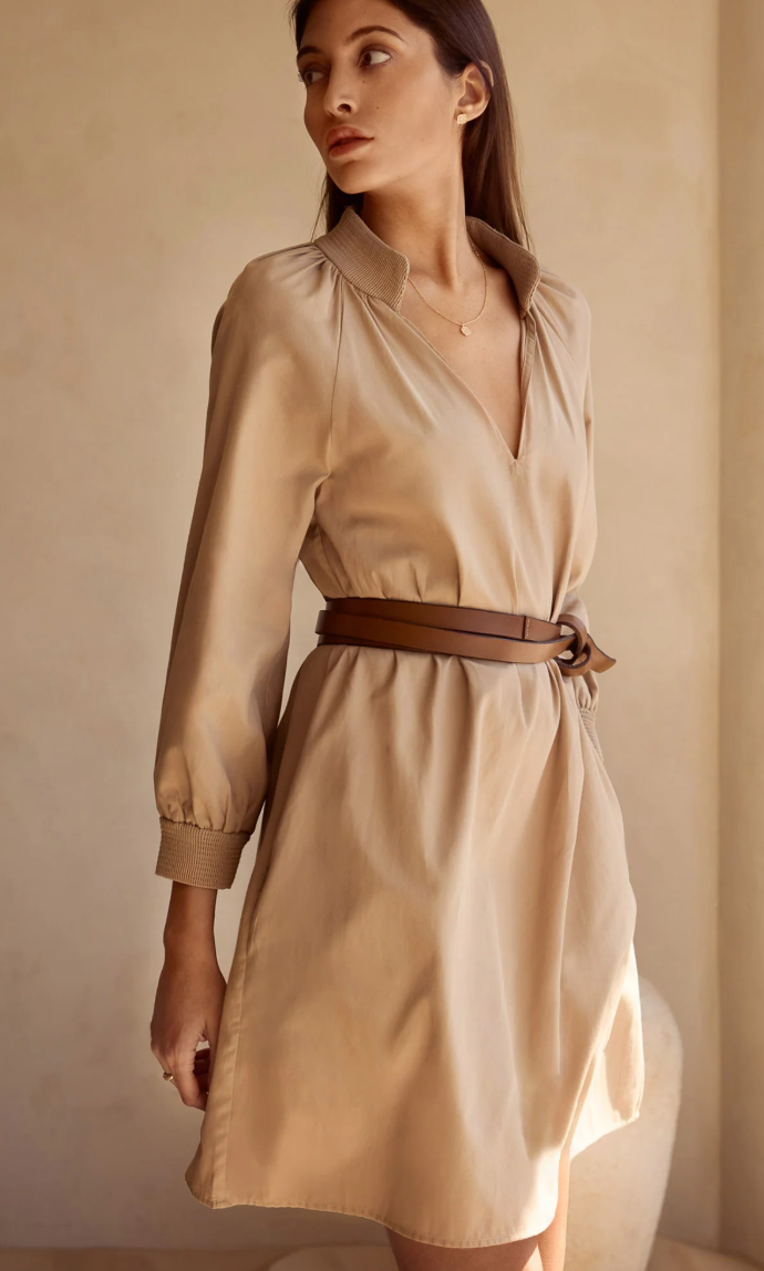 Brochu Walker Amaia Mini Dress in Sahara size XS