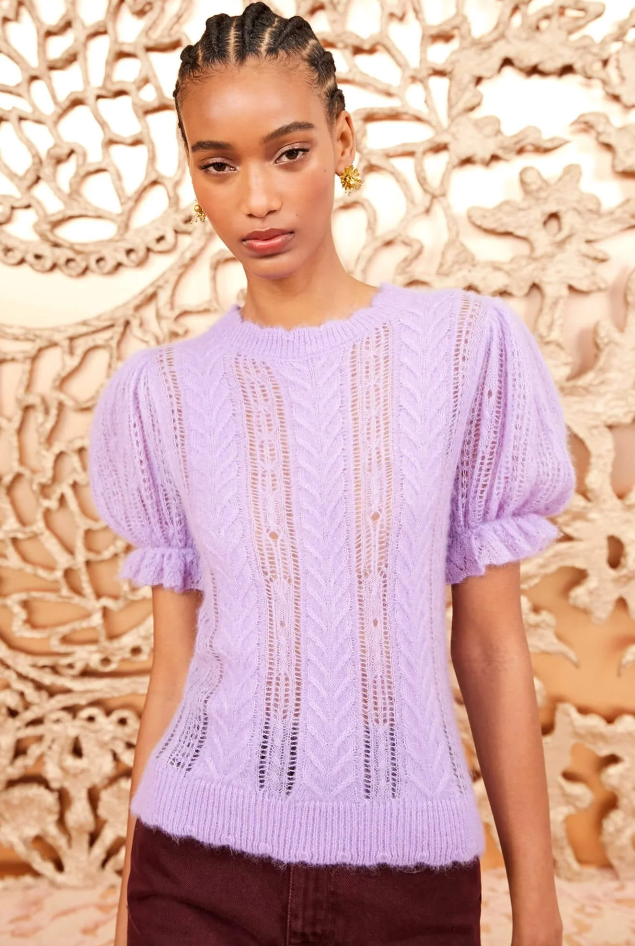 Ulla Johnson Mavis top in Lavender sze S
