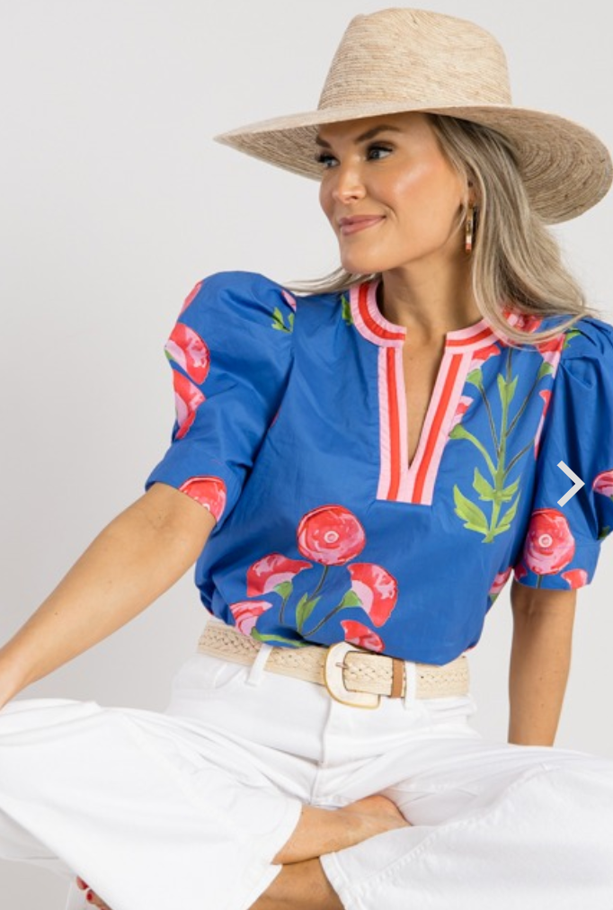 Entro Cadence Floral top size M