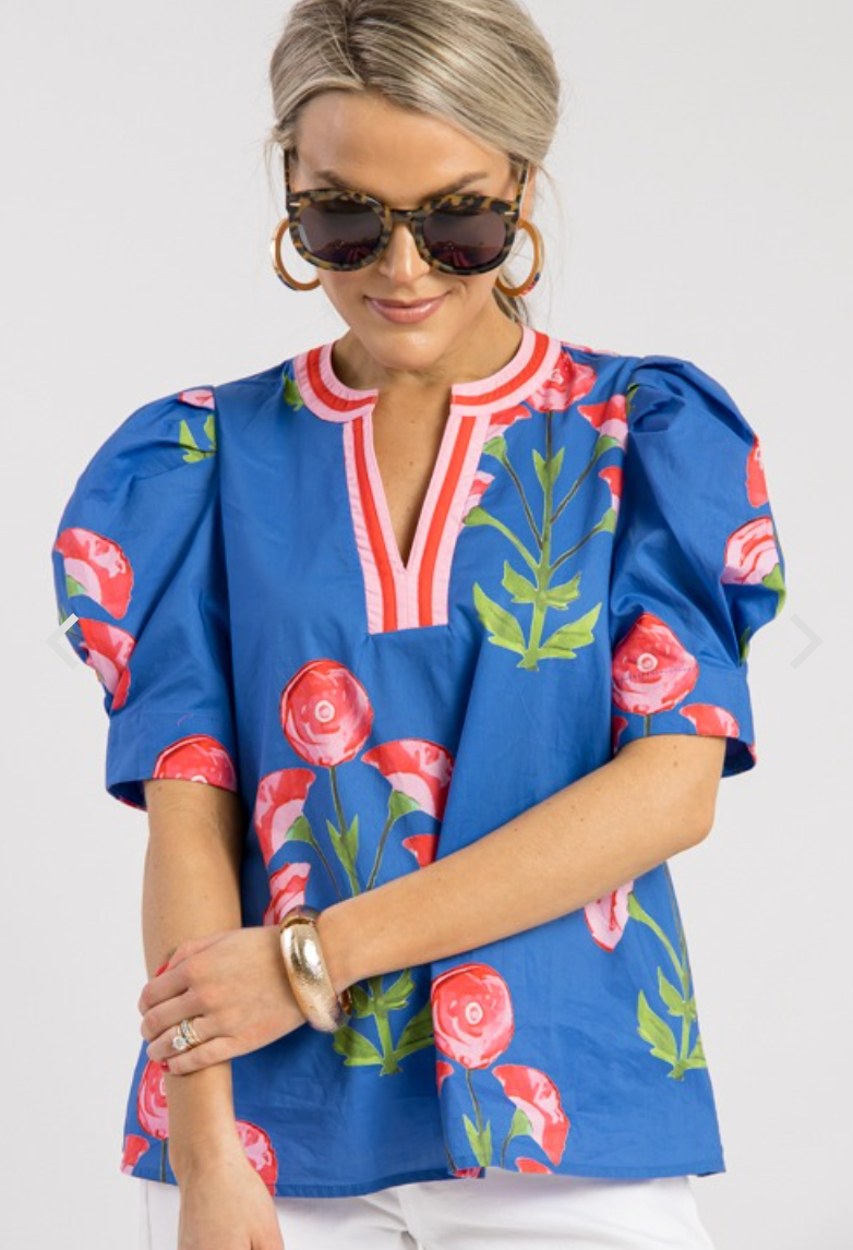 Entro Cadence Floral top size M