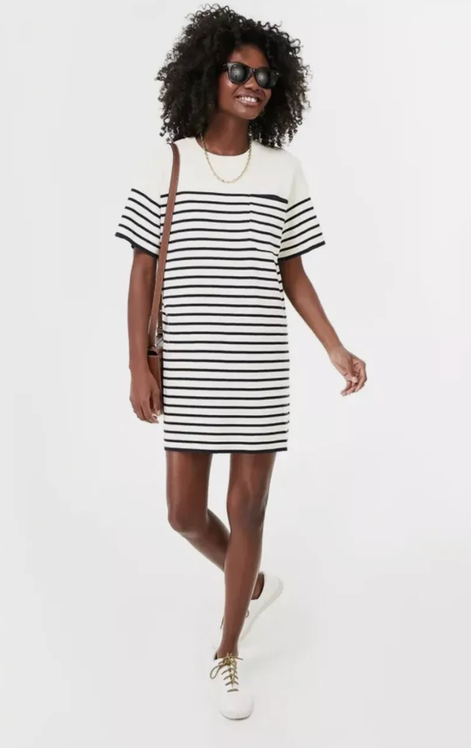 Tuckernuck Navy Knit Striped Frenchie Dress size XL