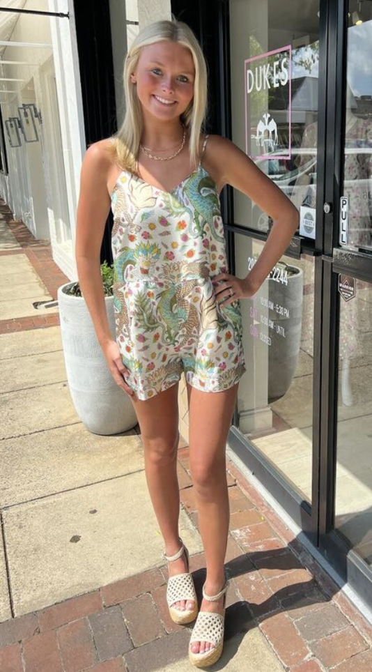 La Prestic Ouiston Mix Dragon Romper size 0 - US 4