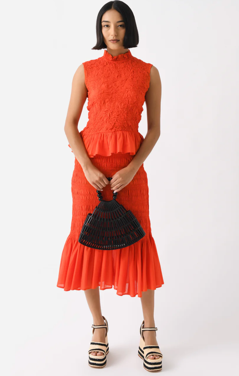 Merlette Red Loie Top and Sereda Skirt size XS/S