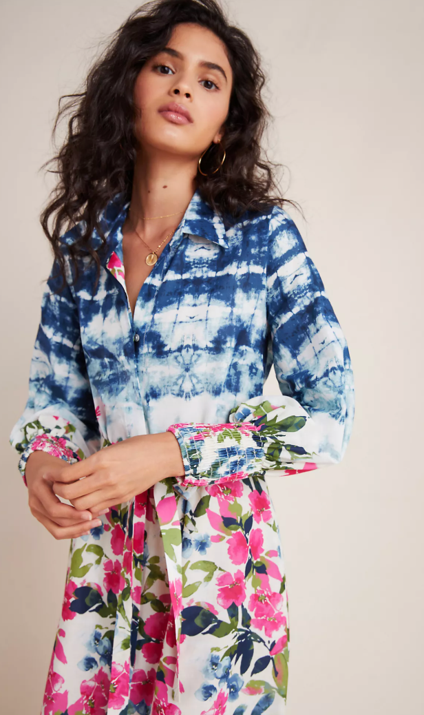 Misa Los Angeles Bettina Maxi Shirtdress size S